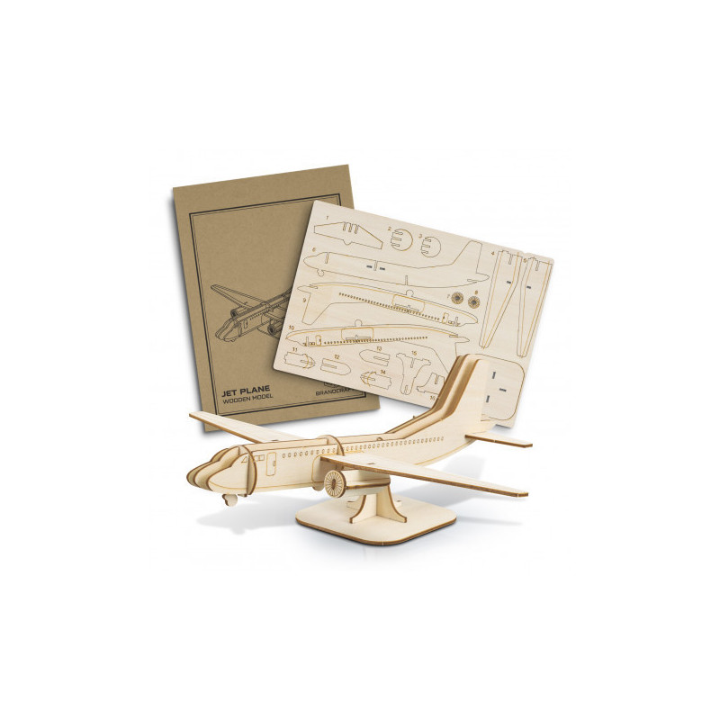 BRANDCRAFT Jet Plane Wooden Model