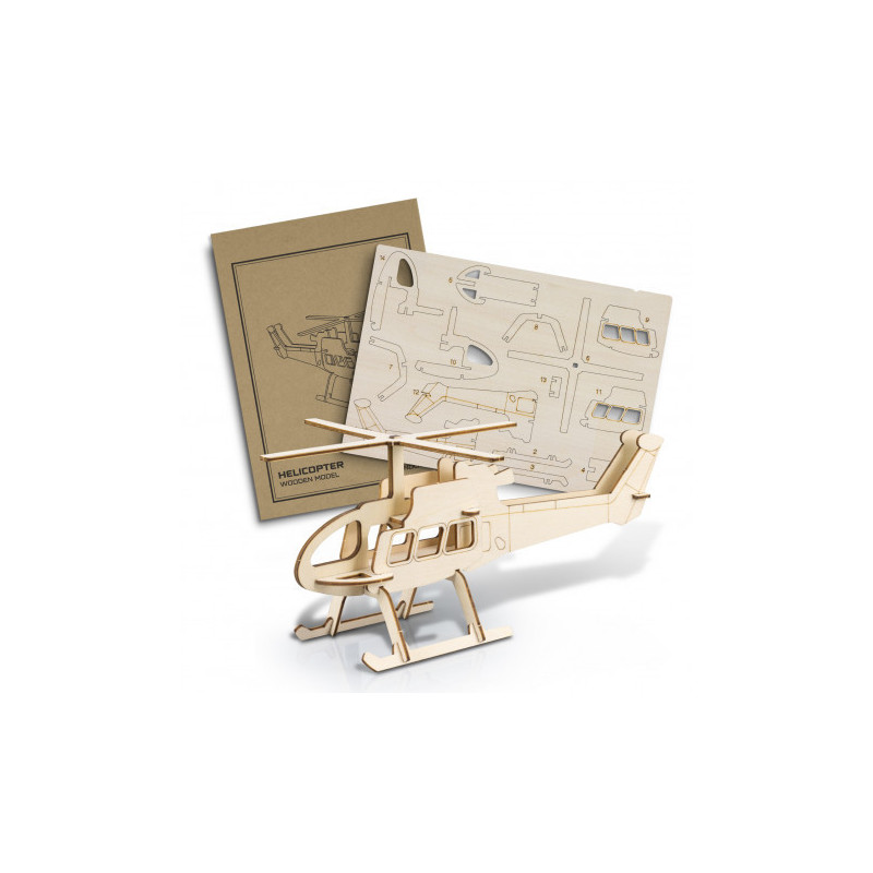 BRANDCRAFT Helicopter Wooden Model