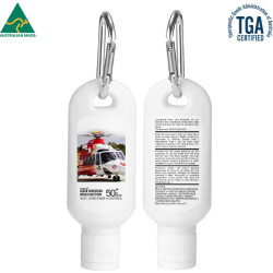 60ml Australian Made Spf50 Sunscreen Lotion With Carabiner