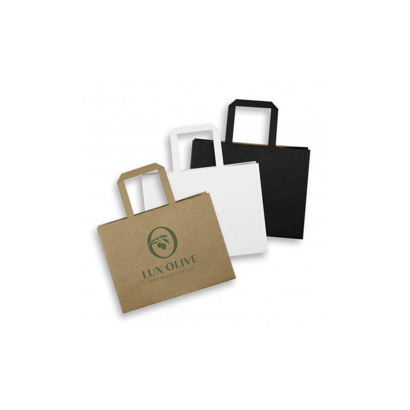 Medium Flat Handle Paper Bag Landscape