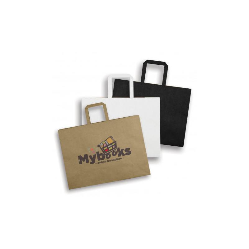 Extra Large Flat Handle Paper Bag Landscape