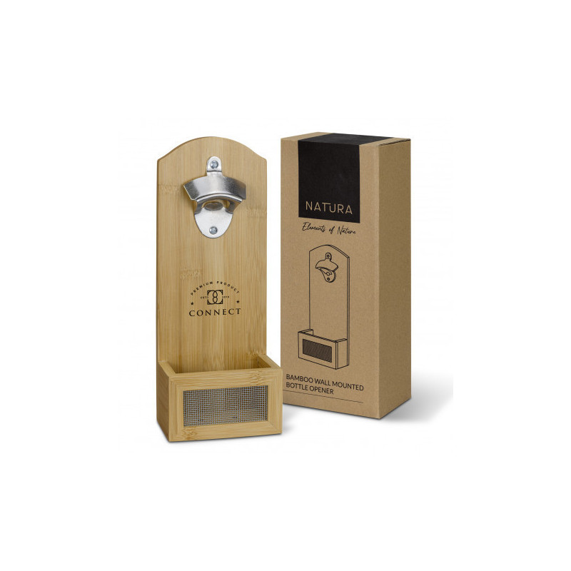 NATURA Bamboo Wall Mounted Bottle Opener