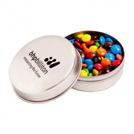50g M&Ms Packed in Candle Tins 50g M&Ms Packed in Candle Tins