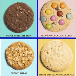 50g White Chocolate & Macadamia Cookie Packed in Cello Bags