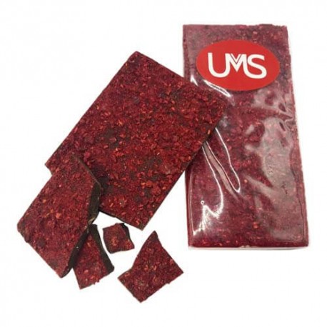 100g Premium White Chocolate Freeze Dried Raspberries Bar Packed in Cello Bags 100g Premium White Chocolate Freeze Dried Raspberries Bar Packed in Cello Bags
