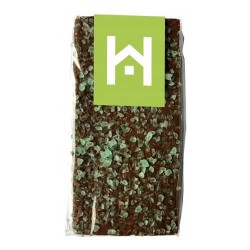 100g Premium Milk Chocolate Peppermint Crystal Bar Packed in Cello Bags