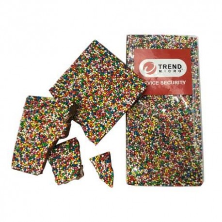 100g Premium Milk Chocolate Bar with Freckles Packed in Cello Bags 100g Premium Milk Chocolate Bar with Freckles Packed in Cello Bags