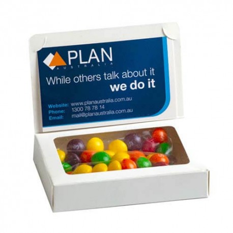50g Skittles Packed in Bizcard Box 50g Skittles Packed in Bizcard Box