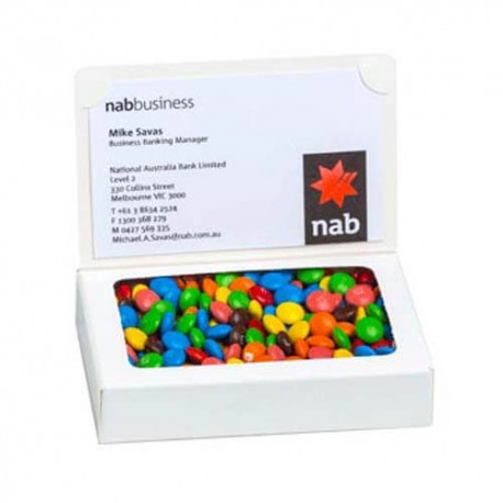 50g M&Ms Packed in Bizcard Box 50g M&Ms Packed in Bizcard Box