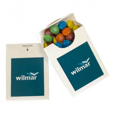 25g M&Ms Packed in Flip Lid Cardboard Box 25g M&Ms Packed in Flip Lid Cardboard Box