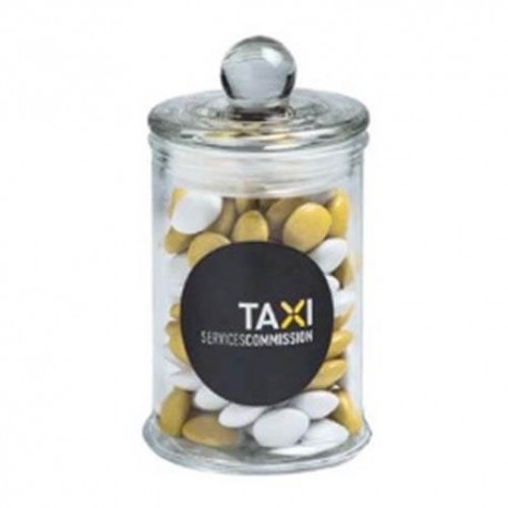 115g Chocolate Beans Packed in Small Apothecary Jars