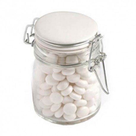 160g Mints Packed in Glass Clip Lock Jars 160g Mints Packed in Glass Clip Lock Jars