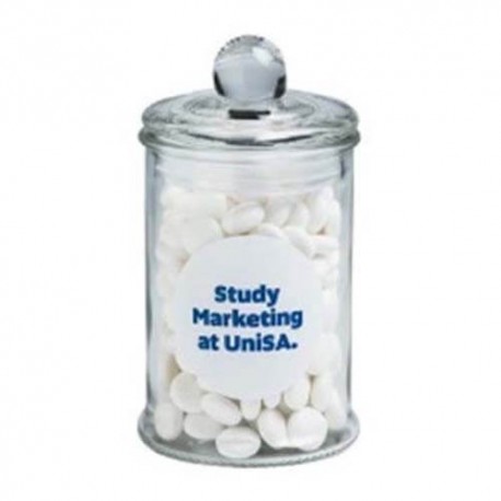115g Chewy Mints Packed in Small Apothecary Jars 115g Chewy Mints Packed in Small Apothecary Jars