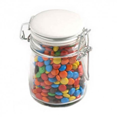 160g M&Ms Packed in Glass Clip Lock Jars 160g M&Ms Packed in Glass Clip Lock Jars