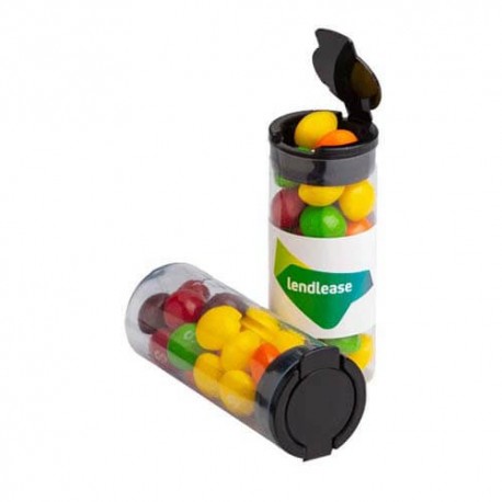 35g Skittles Packed in Flip Lid Tubes 35g Skittles Packed in Flip Lid Tubes