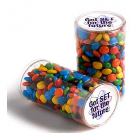 100g M&Ms Packed in Pet Tubs 100g M&Ms Packed in Pet Tubs