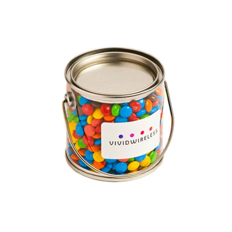 Small PVC Bucket Filled with Mini M&Ms 170G