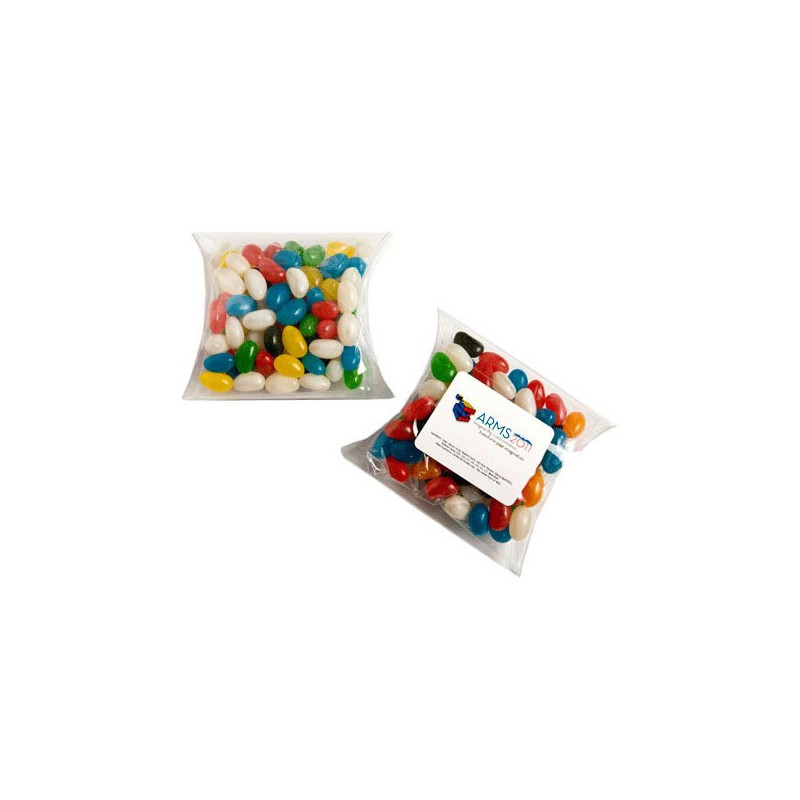Jelly Beans in Pillow Pack 100G (Mixed Colours or Corporate Colours)