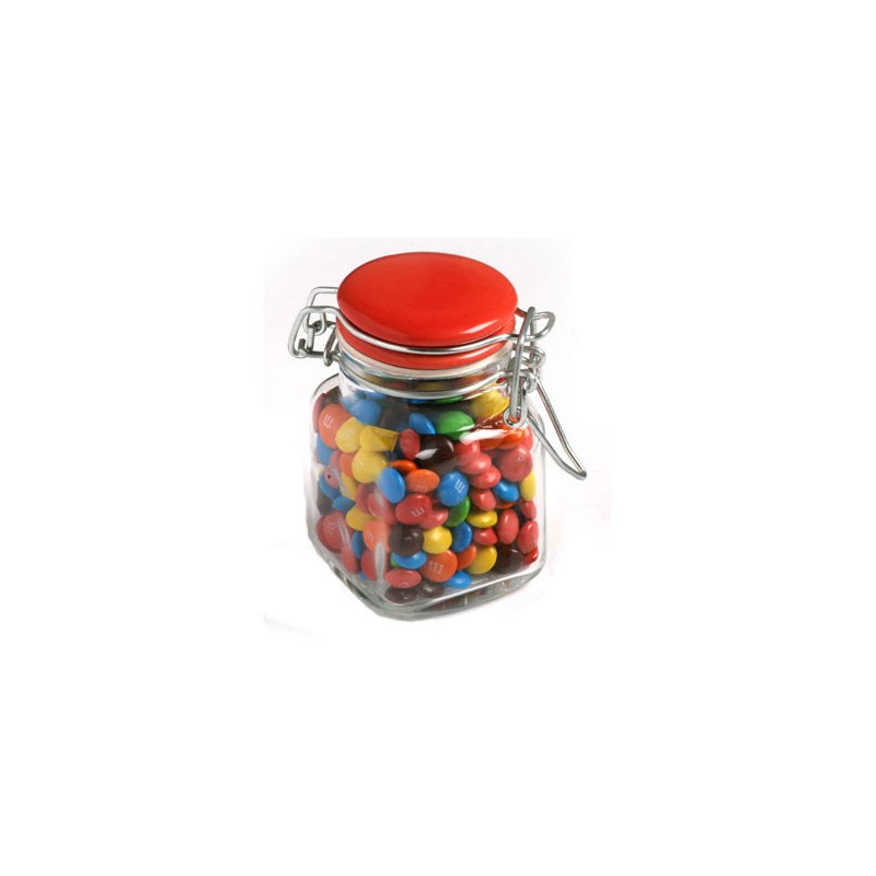 Mini M&Ms in Glass Clip Lock Jar 80G
