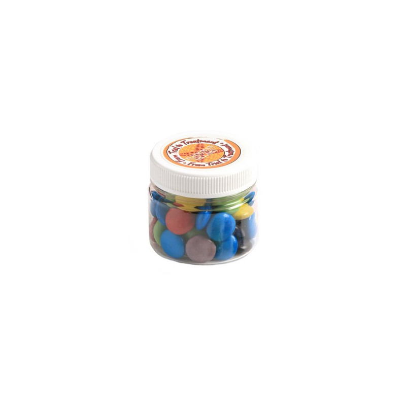 Choc Beans in Plastic Jar 65G (Mixed Colours)