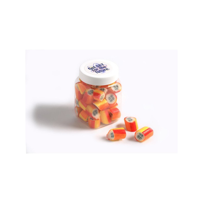 Personalised Rock Candy in Plastic Jar 135G