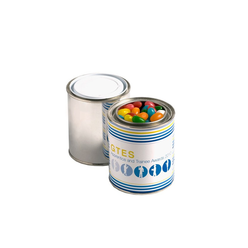 Paint Tin Filled with Jelly Beans 250G (Mixed Colours or Corporate Colours)