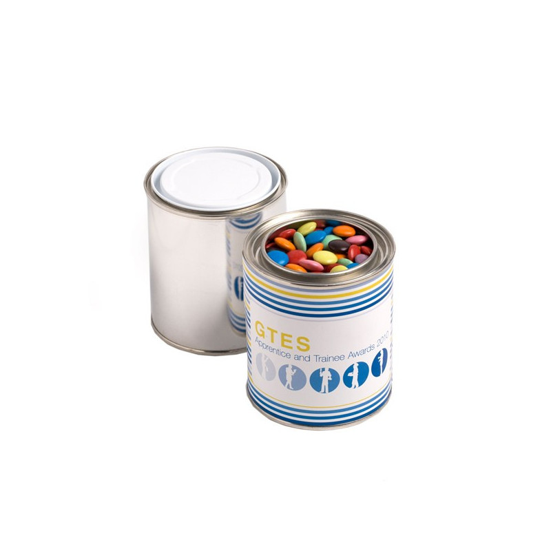 Paint Tin Filled with Choc Beans 250G (Corporate Colours) Paint Tin Filled with Choc Beans 250G (Corporate Colours)