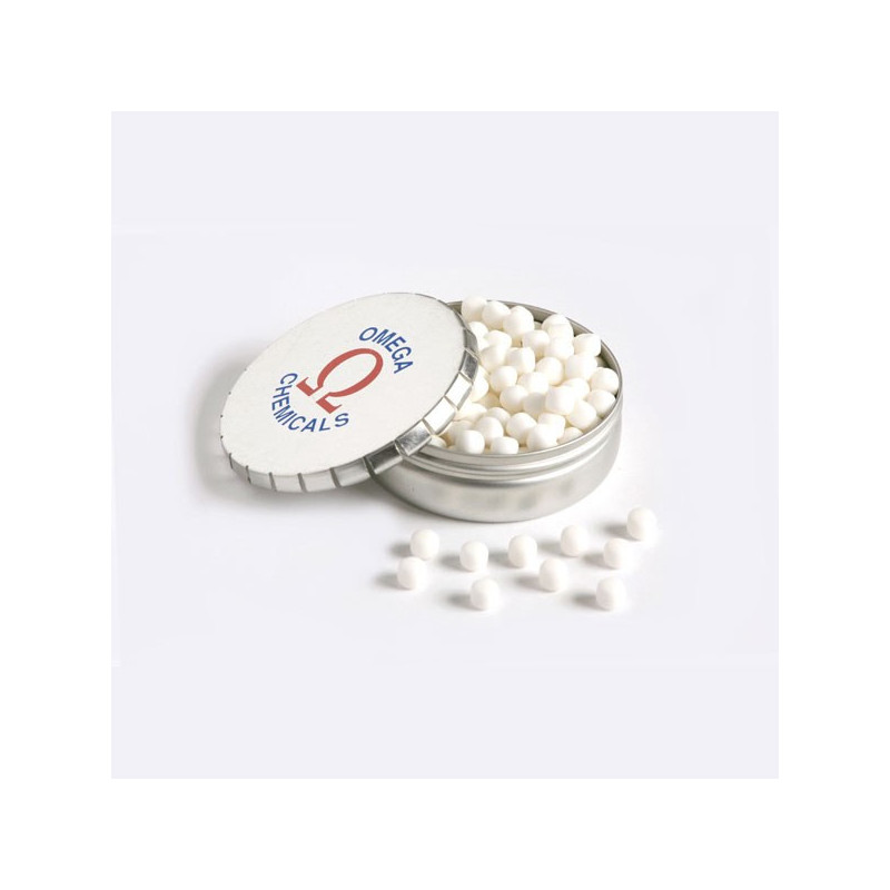 Click Clack Tin Filled with Mini Mints or Musks 70G