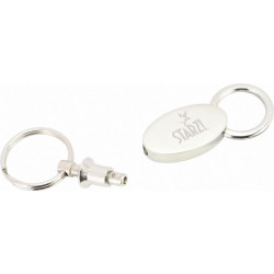 Oval Valet Key Ring