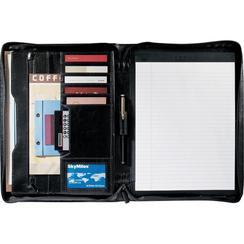 Renaissance Zippered Bonded Leather Padfolio Renaissance Zippered Bonded Leather Padfolio