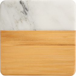 Marble and Bamboo Coaster