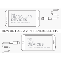 Paramount 3-in-1 Fabric Charging Cable