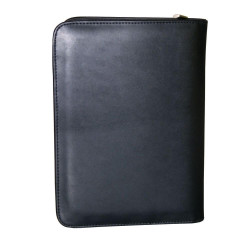 A5 Zippered Compendium with Metal Plate