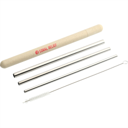 Reusable Stainless Straw Set with Eco Tube