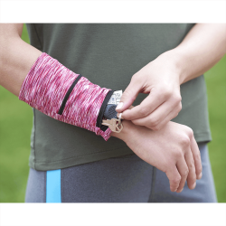 Cooling Heathered Wrist Band with Pocket