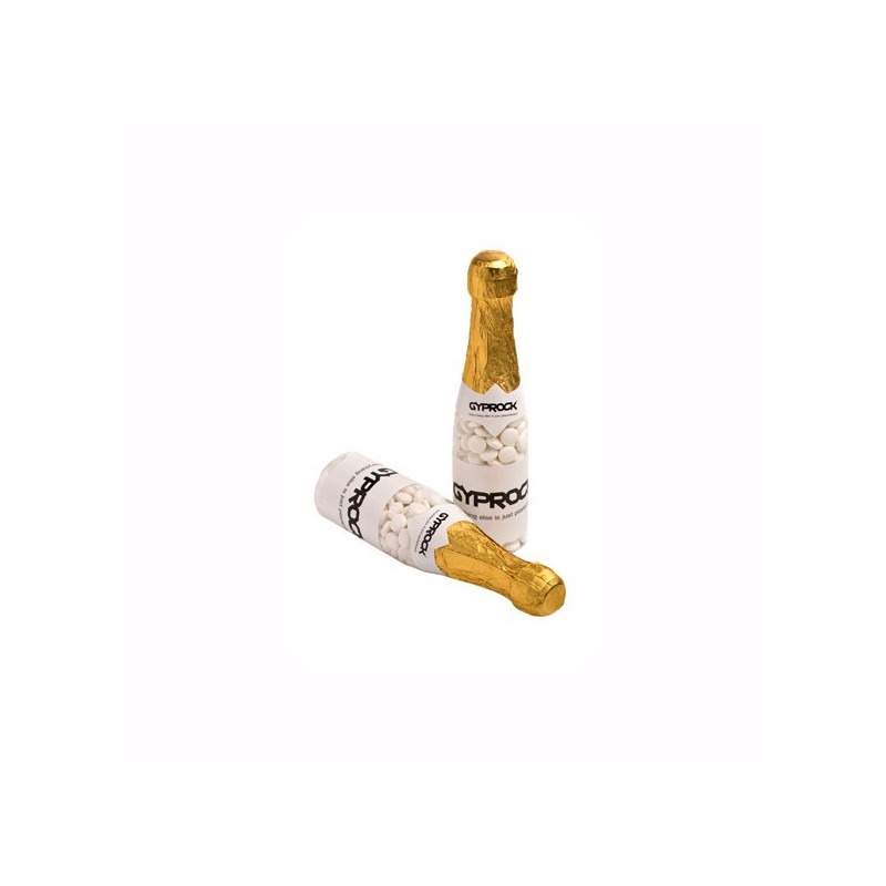 Champagne Bottle Filled with Mints 220G X 2 Stickers (Chewy Mints)