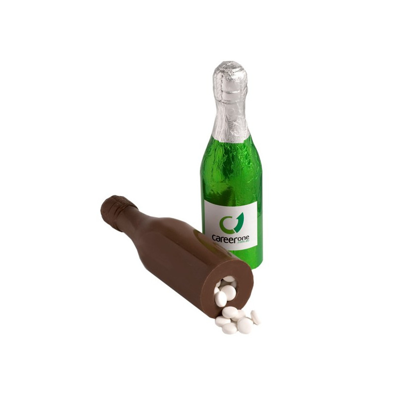 Chocolate Champagne Bottle 100G Filled with 80G Mints