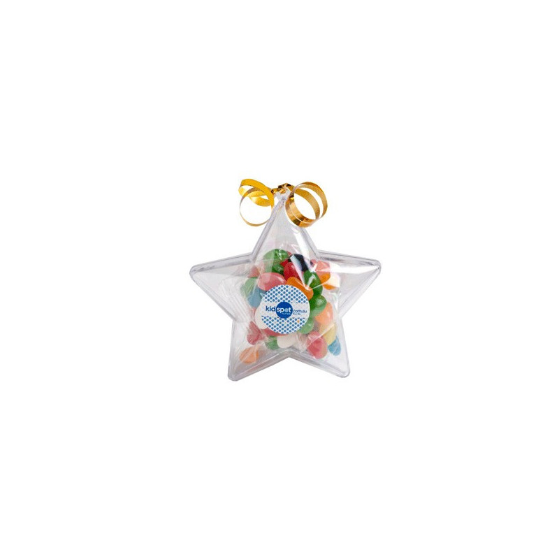 Acrylic Stars Filled with Jelly Beans 50G
