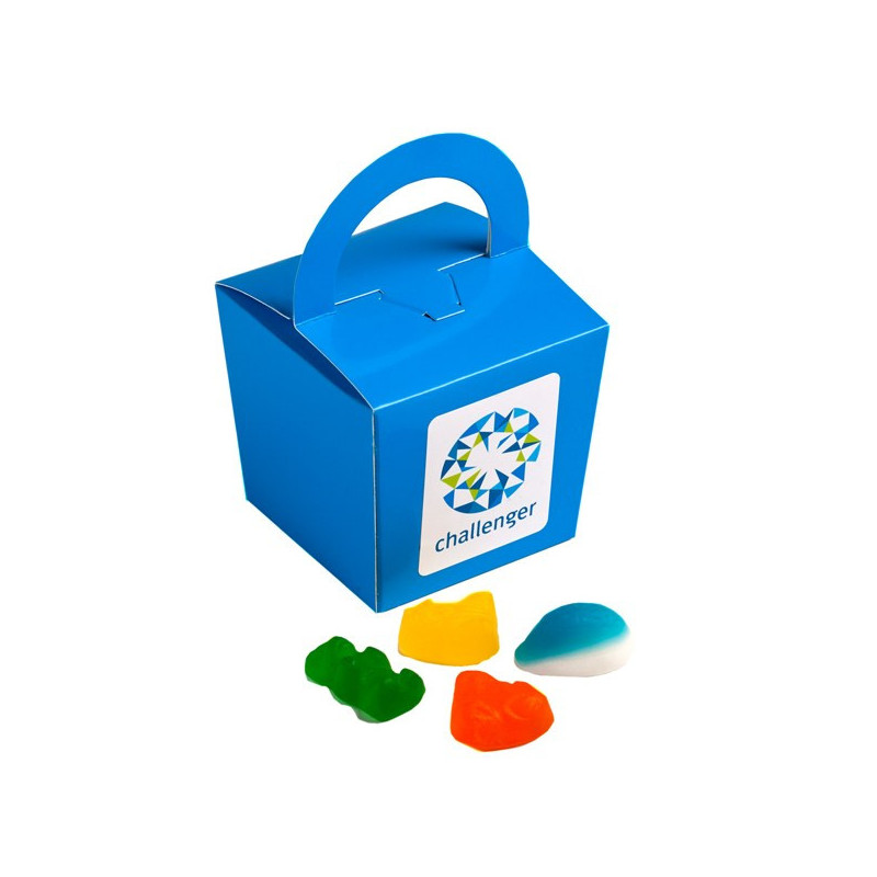 Coloured Noodle Box Filled with Mixed Lollies 100G 