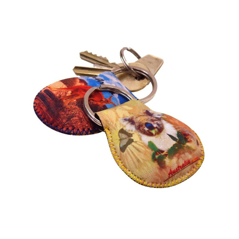 Neoprene key ring