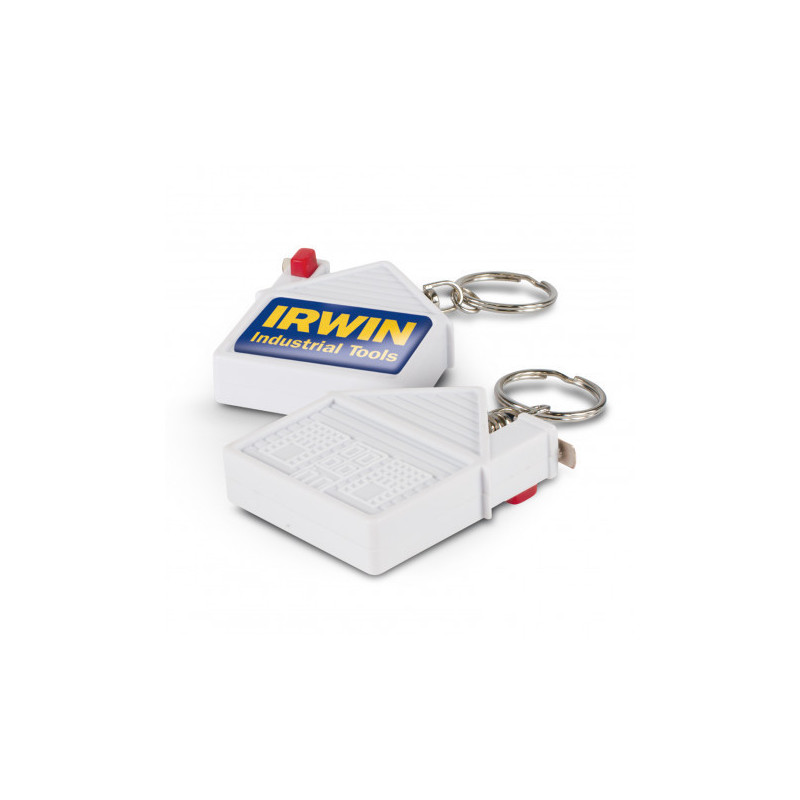 House Tape Measure Key Ring
