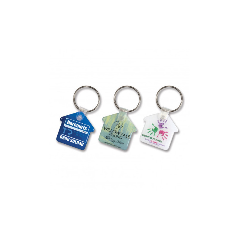 Flexi Resin Key Ring - House