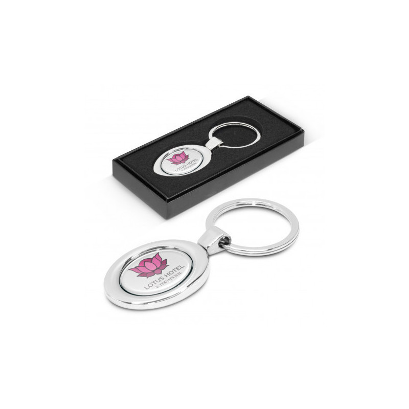 Oval Metal Key Ring