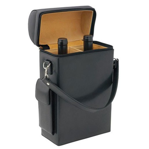 Leather & Wooden Wine Carriers